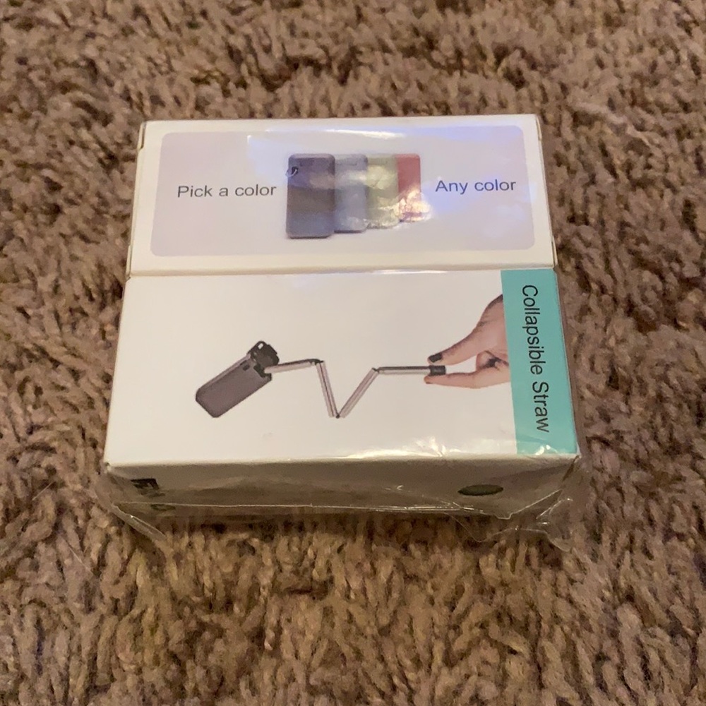 🌿 Collapsible Straws with Cases & Cleaners